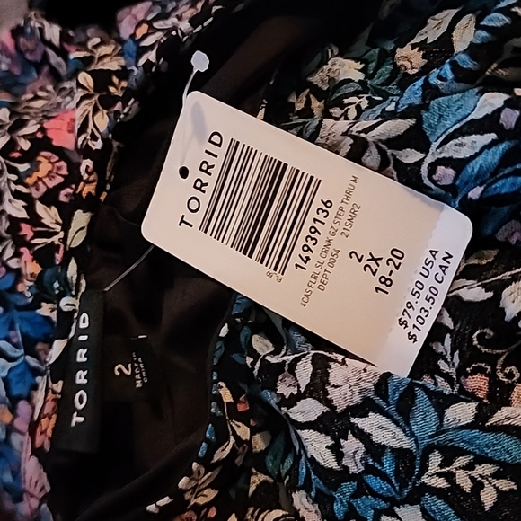 NWT Torrid  Sixe 2X [18-20] Floral midi walk through Romper Dress - Picture 5 of 6
